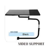 ok 030b multifunctional full motion chair clamping keyboard support laptop holder mouse pad for comfortable office and game