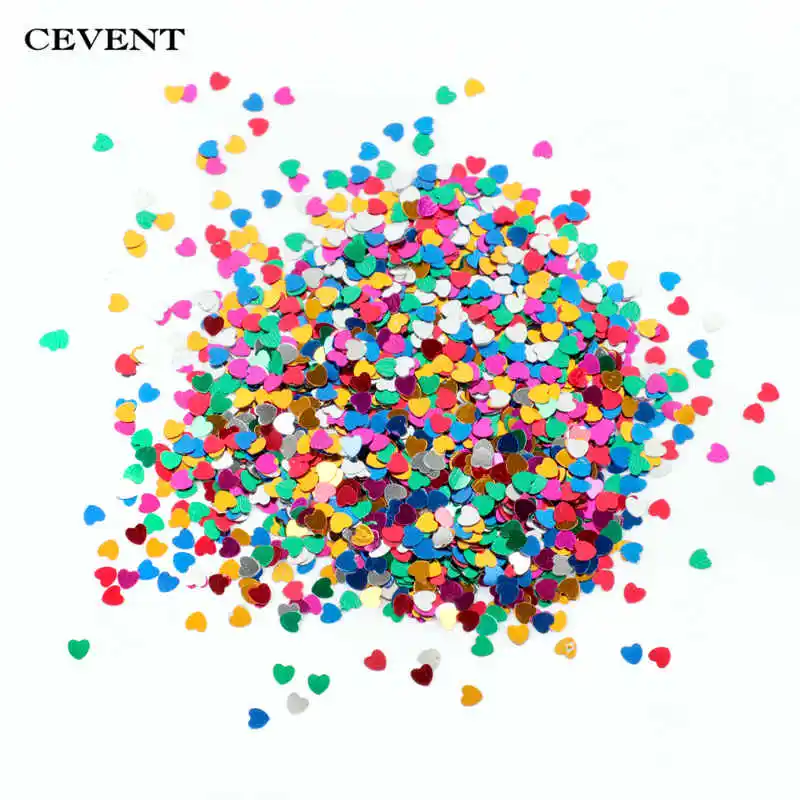 CEVENT 15g Звезды Луна украшение в форме сердца конфетти пластиковые золотые