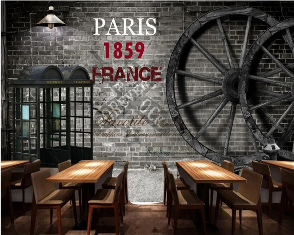 Обои для стен 3 d Ретро стиль Ностальгический стиль|background wallpaper|wallpaper for wallsfashion