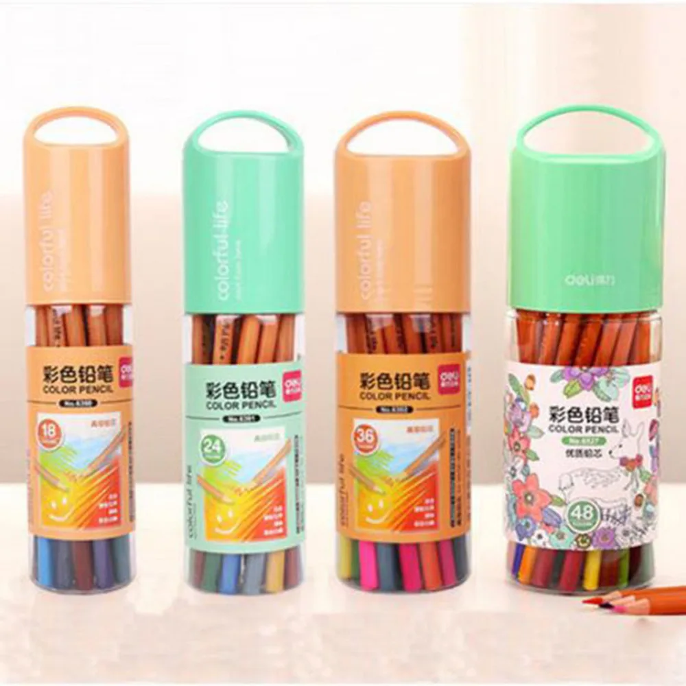 Бесплатная доставка детей цветной карандаш цвет картины в ручной росписью
