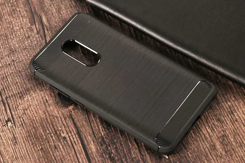 Противоударный силиконовый чехол из углеродного волокна и ТПУ для Xiaomi Redmi Note 4 Pro