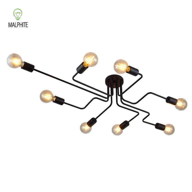 

Modern Chandelier Lights Lustre Kitchen Lighting Fixtures Living Room Industrial Chandelier Decor Bar Round Lamp Cafe Luminaire