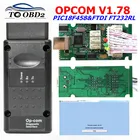 OPCOM для Opel V1.78 с чипом PIC18F458 и FTDI FT232RL op-com OBD2 автомобильный диагностический инструмент OP COM CAN BUS интерфейс OBD сканер