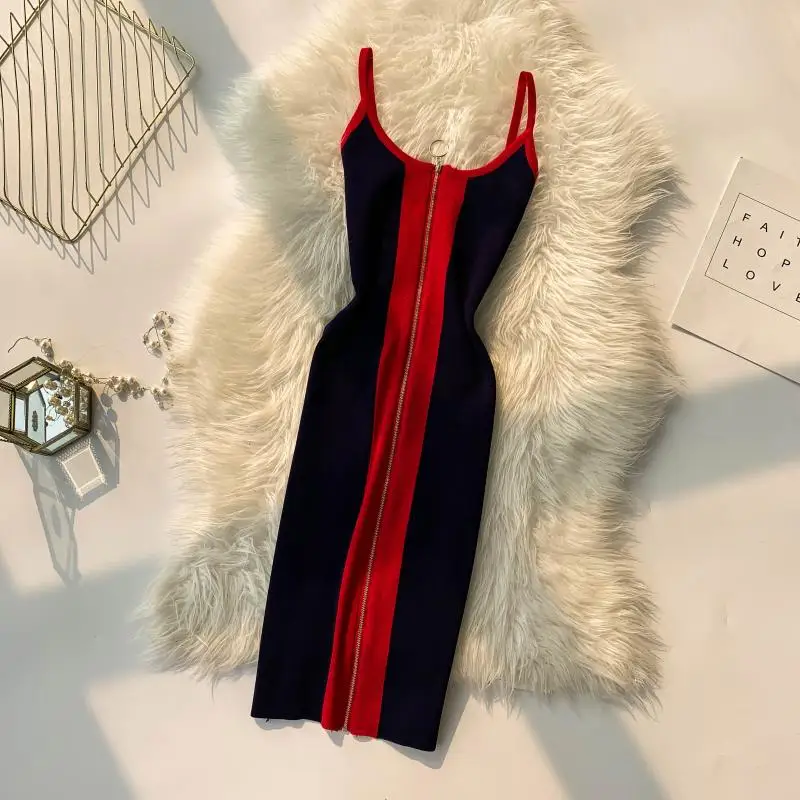 Платье на бретельках в европейском и американском стиле 2019|Женские платья| |