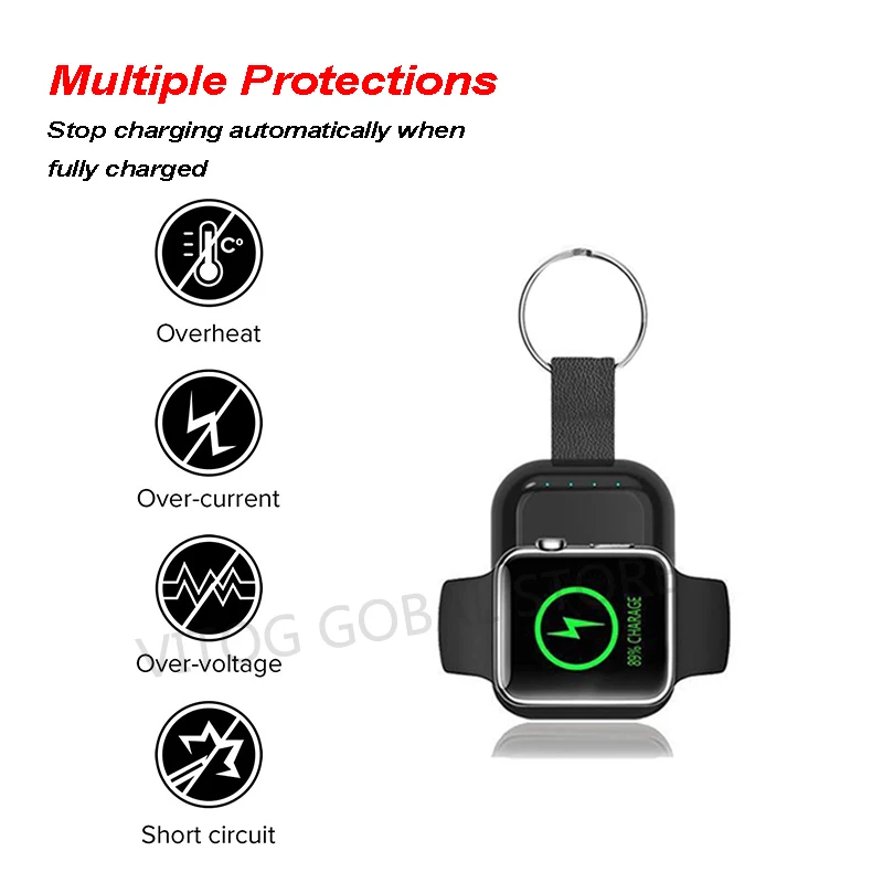 Беспроводное зарядное устройство внешний аккумулятор 950 мАч портативное QI для