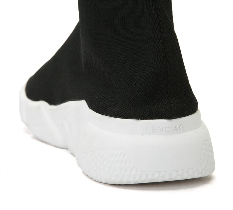 ORCHA LISA/большой Size44 эластичная ткань Для женщин; плоские на низком каблуке до колена ручной работы; модные женские сапоги без шнуровки, женские ботинки женская обувь Feminina J306