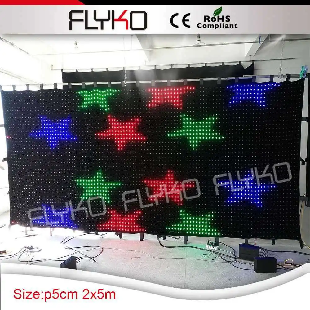 Dj оборудование gif экран светодиодный видео занавес для сценического фона|led video