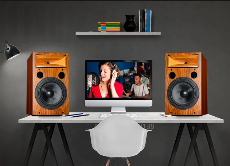Мощный звук Hi-Fi аудио 10 дюймов 2-полосная в виде книжной обложки Динамик пара для Гостиная дома Кино Театр объемный Системы
