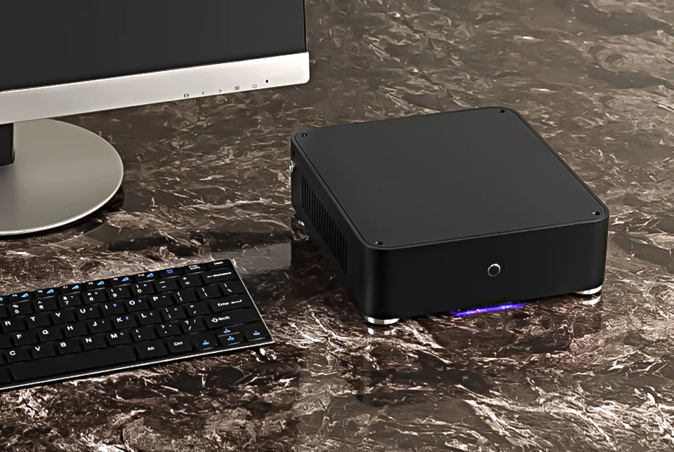 ITX APU E350 Dualcore 1,6 GHz 2G ram 16G SSD мини ПК чехол Full HD 1080 настольный компьютер