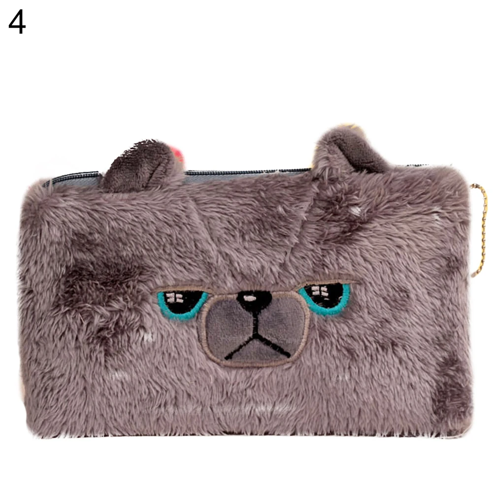 Kawaii мультяшная милая плюшевая панда кролик Сумочка для ручек и карандашей пенал