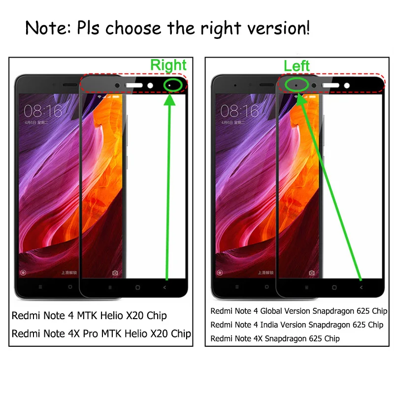 2 шт. для Xiaomi Redmi Note 4 4X Pro глобальная версия закаленное стекло 9H 2.5D защитная пленка