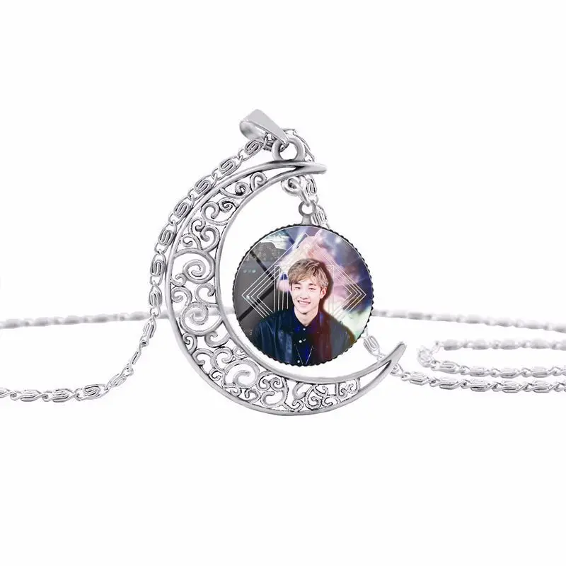 Детский кулон kpop ожерелье с Луной полулуной Харадзюку персонажем колье