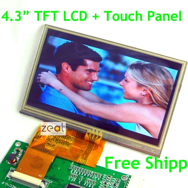 ЖК модуль TFT 4 3 дюйма + панель сенсорного экрана 480x272 Точек бесплатная доставка