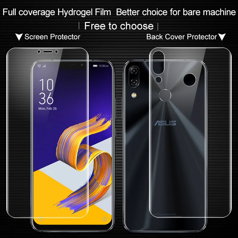 IMAK Гидрогелевая пленка для Asus Zenfone 5 ZE620KL смартфон мобильный передний/задний 3D