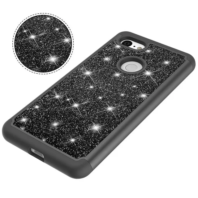 Шикарный Розовый чехол для телефона для Google Pixel 3 3XL чехол Coque Google Pixel 3 XL чехол Гибридный блестящий чехол для Pixel3 чехол Pixel3XL