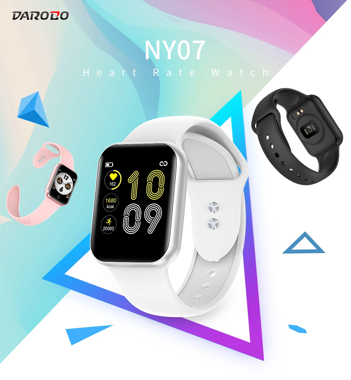 DAROBO NY07 спортивные умные часы для мужчин кровяное давление фитнес-трекер монитор сердечного ритма Смарт-часы для женщин для Apple android