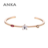 anka fashion ol jewelry pentagram crystal cuff bracelets bangles for women crystals from austria mothers day gift 133355