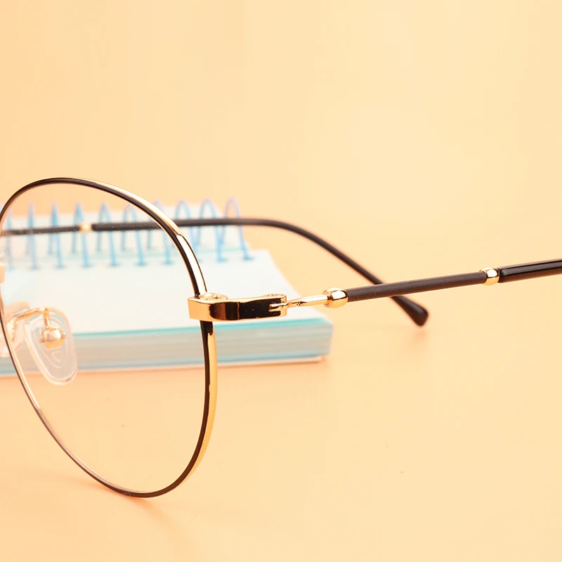 Женские очки градусы в стиле ретро оптические фотохромные круглой формы унисекс