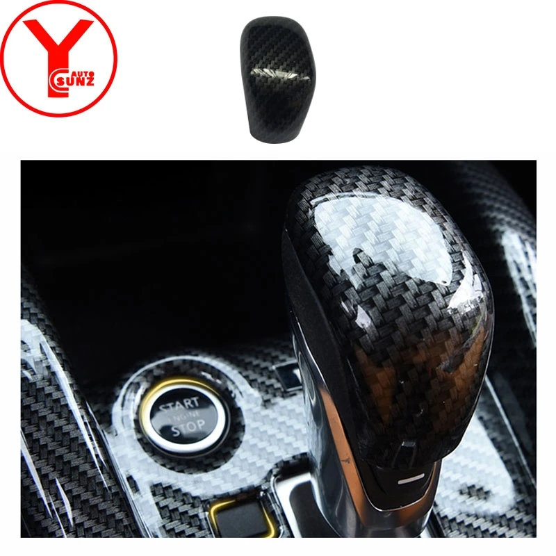 Карбоновая центральная консоль шестеренка рычаг переключения передач для Nissan