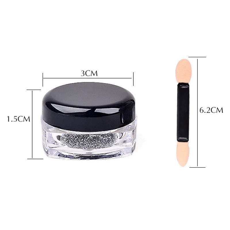 1 коробка 2 грамма голографический хромовый порошок Лазерная Голография эффект