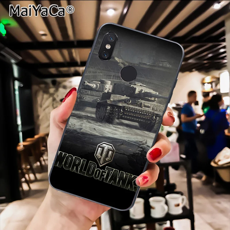 MaiYaCa world of tanks Черная мягкая крышка чехол для телефона для Xiaomi Redmi8 4X 6A S2 7A 6A Redmi 5 5Plus Note5 7 Note8Pro