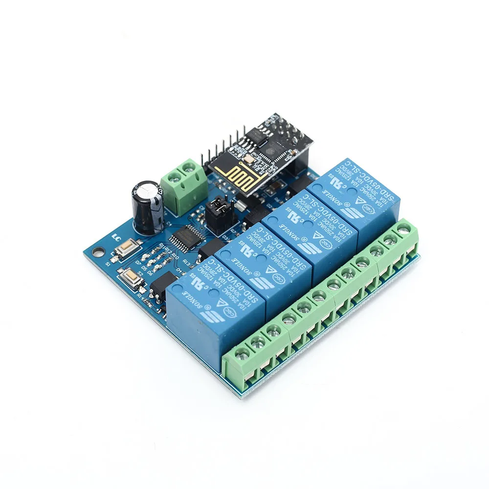 5 в ESP8266 ESP-01 4 WiFi реле канала модуль дистанционного управления переключатель для умного дома IOT Трансмиссия телефон приложение управление Лер