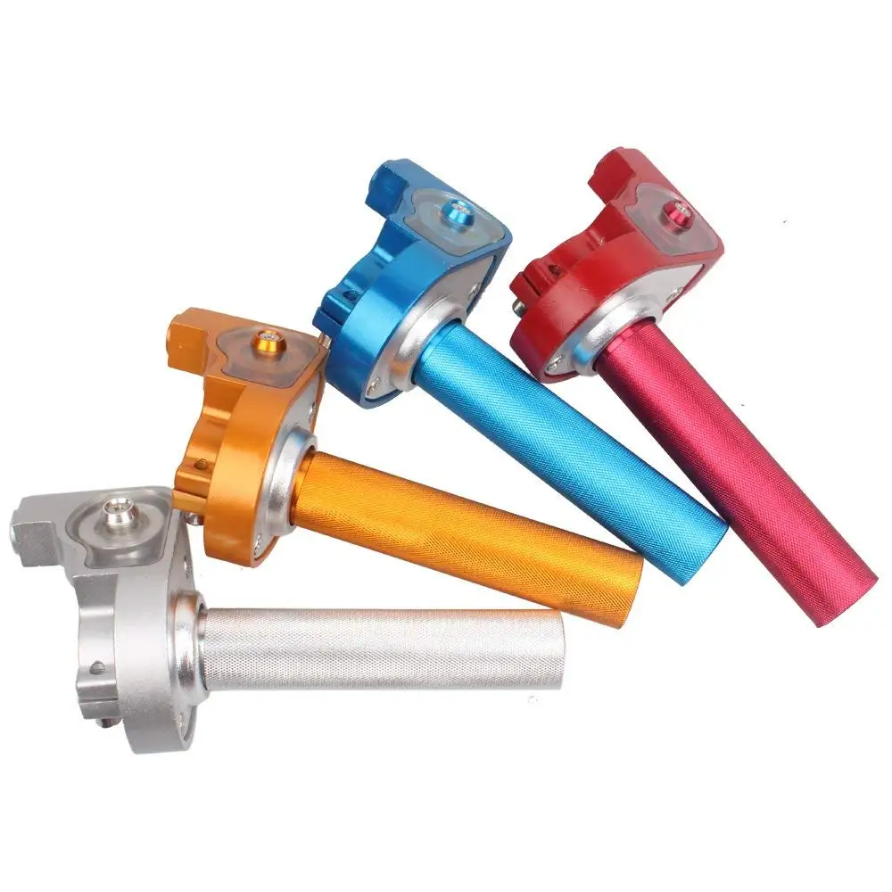 

Xzilla Aluminum Dirt Pit Bike 1/4 TURN TWIST Quick Action Throttle Grip Gold Motorcycle Parts Free Shipping