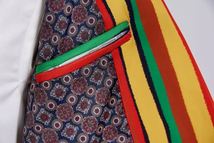 Новый мужской блейзер PYJTRL в цветную полоску дизайнерский Женский стильный