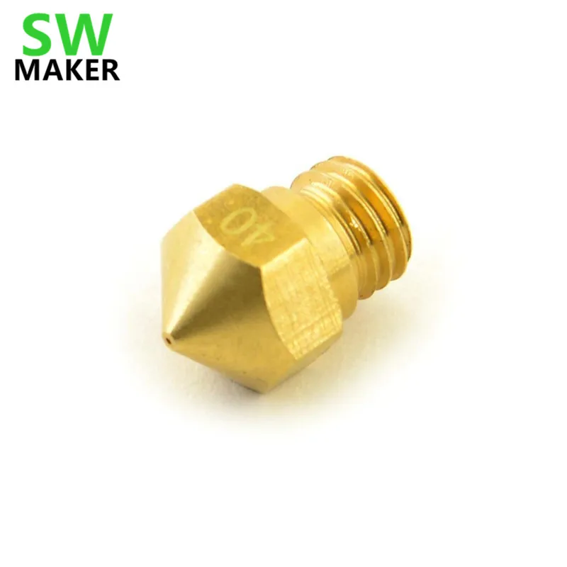 

FlashForge Wanhao CTC 3D printer MK10 Extruder Nozzle 0.4mm M7x1 threaded