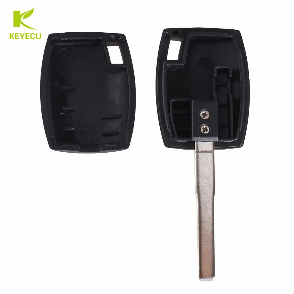 Запасной чехол KEYECU для ключей транспондера Ford Fiesta Mondeo Focus C Max S Galaxy Kuga с лезвием HU101