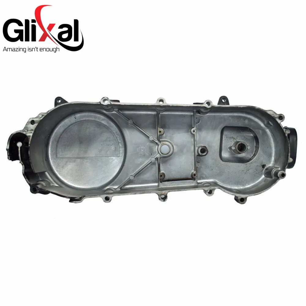 Фото Glixal левосторонний Кривошип чехол ремень CVT Крышка для китайского GY6 125cc 150cc 157QMJ двигатель ATV Go-Kart Скутер мопед (длинный чехол) №2