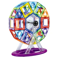 46pcs big size ferris wheel magnetic designer construction toys set magnet building blocks educational toys for children gift