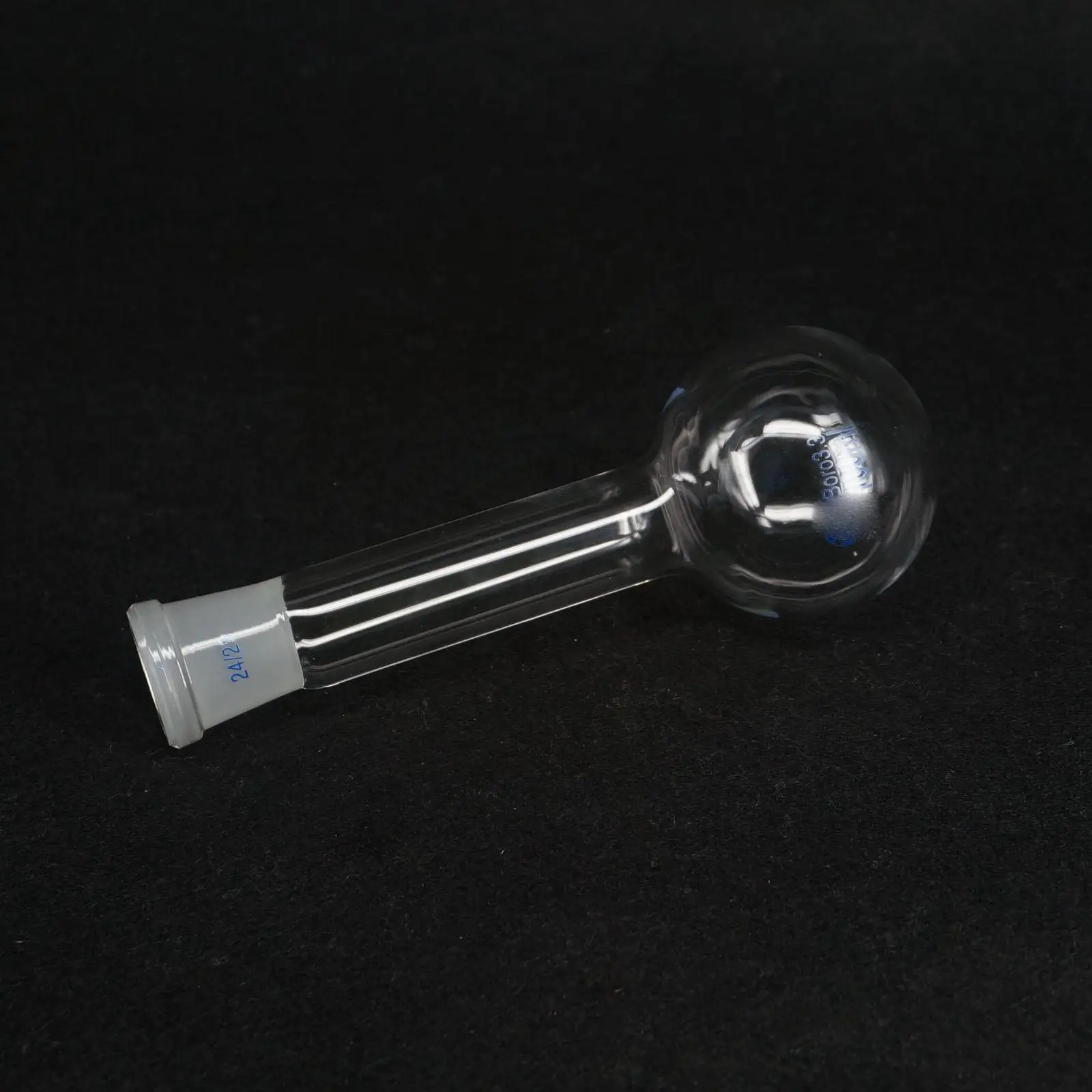 Лабораторная стеклянная фляжка Quickfit 24/29 100 мл с одним длинным горлом и круглыми