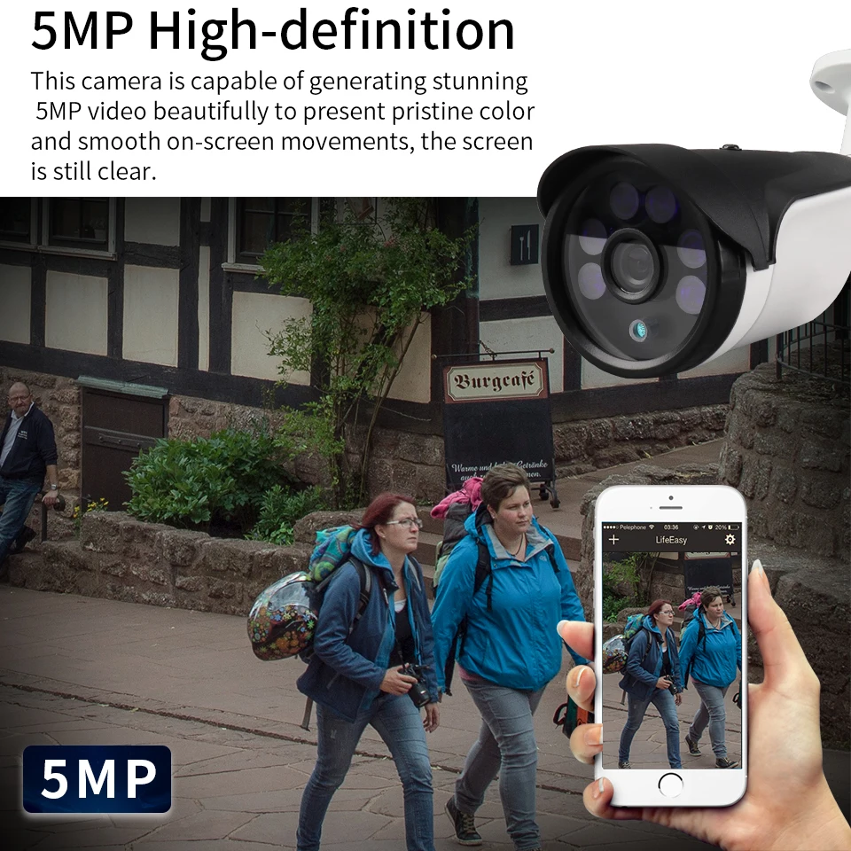 ZSVEDIO 4ch 5.0MP POE Комплект H.265 + система видеонаблюдения NVR ip камера Водонепроницаемая