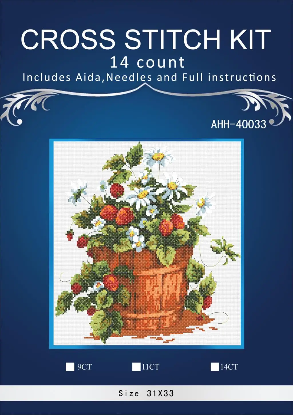 Oneroom для вышивки DIY вышивка крестиком наборы вышивания 11CT &amp 14CT цветок клубника |