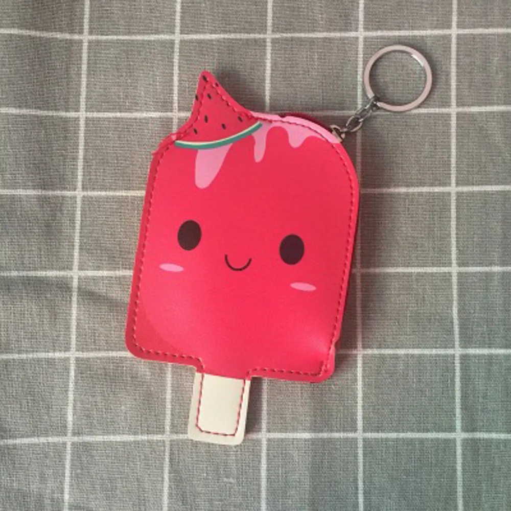 Женский кошелек Ms. mini сумка кошельки сумки милый эскимо кожаный чехол для ключей