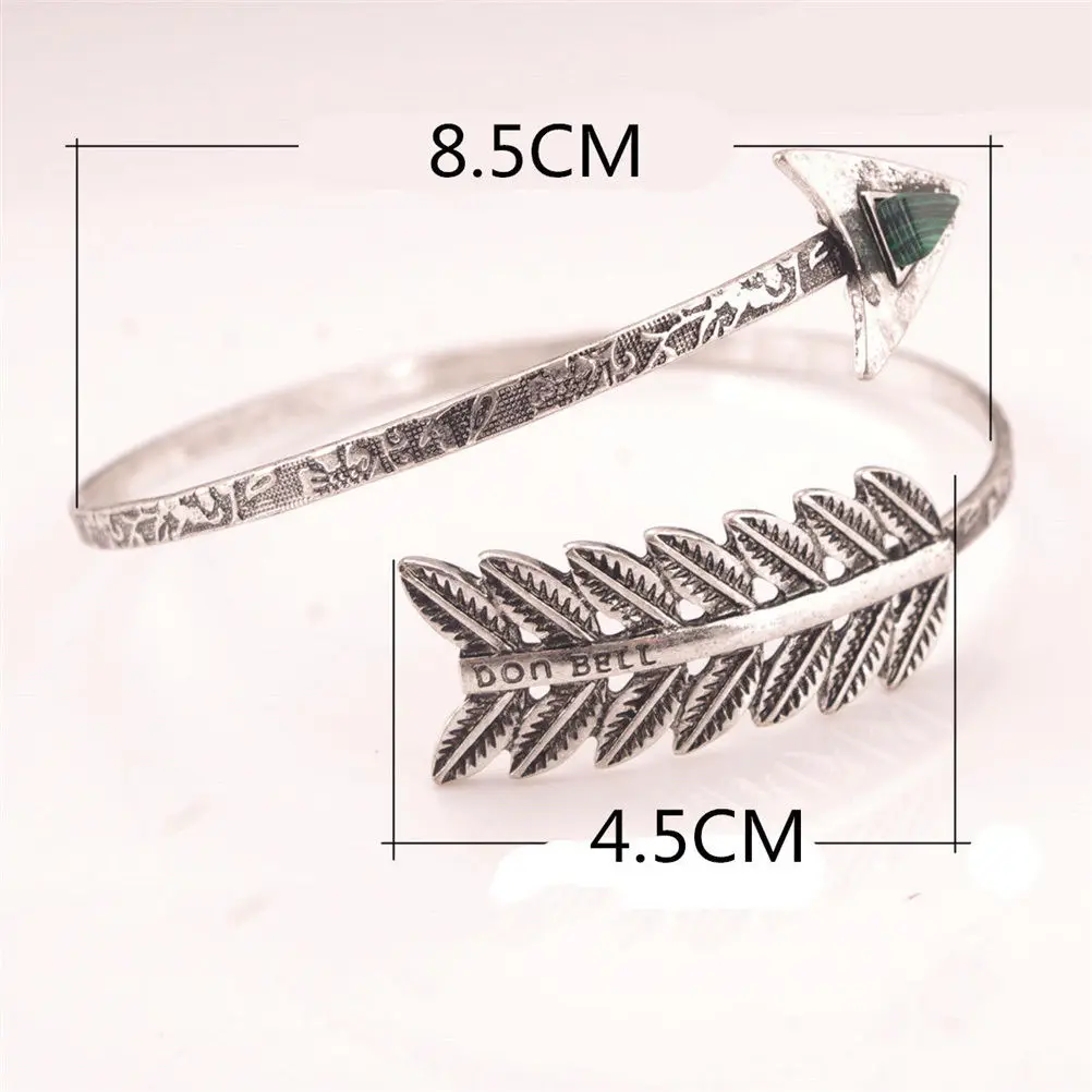 

1Pc Hot Adjustable Bohemian Ethnic Upper Arm Bracelet Arm Cuff Vintage Arrow Open Bangle Armlet Arm Cuff