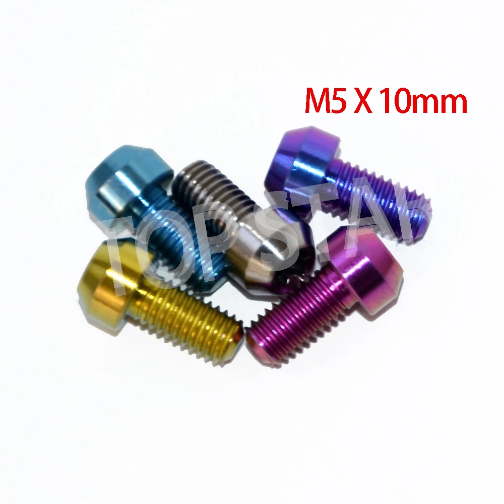 DIY M5 x 18 мм Ti титановый дорожный болт горный велосипед мотоцикл сверхлегкий вынос руля винт 20 шт