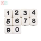 10 шт., силиконовые бусины для прорезывания зубов, 12 мм