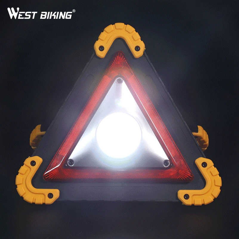WEST BIKING Многофункциональная портативная треугольная сигнальная лампа