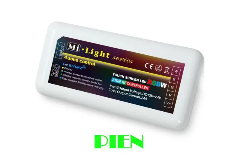 Wifi rgb контроллер смартфон+ RF touchscreen пульт дистанционного управления+ 4 шт. контрольная группа 2.4G для светодиодной ленты RGBW RGBWW RGB 12V-24V