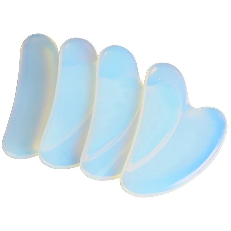 Опалит Gua Sha инструмент для массажа лица спа иглоукалывание выскабливание целебный Нефритовый камень для тела шеи лица спины забота о здоровье снятие стресса