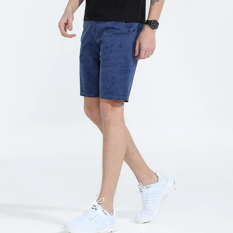 Мужские летние джинсовые шорты с принтом размеры 2018 | Мужская одежда