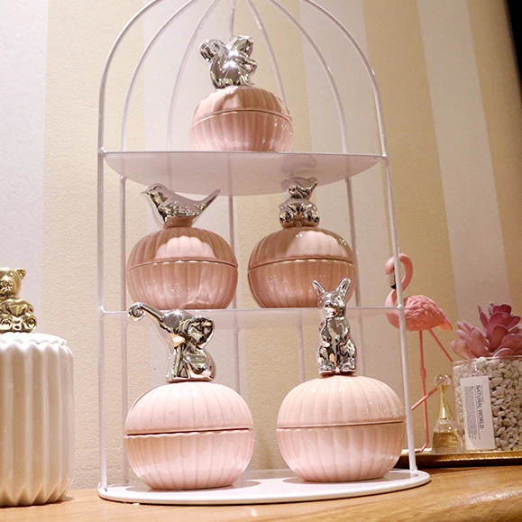 Новый год 6 стилей керамическое Европейское кольцо коробка ювелирных изделий