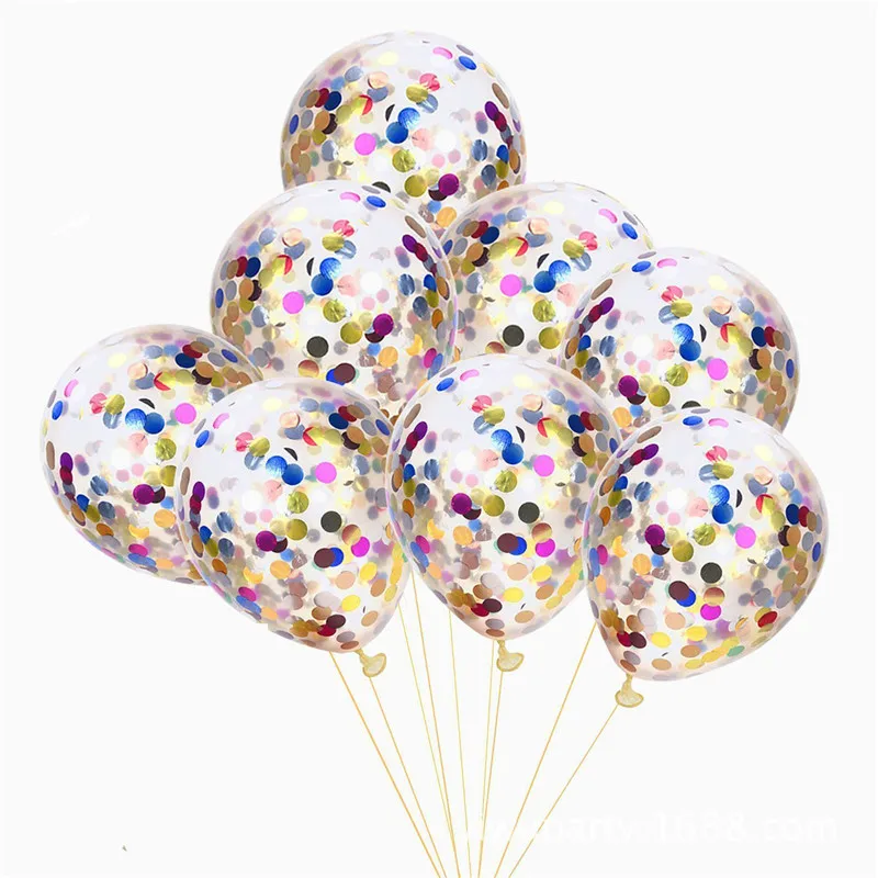 5 шт. прозрачные воздушные шары конфетти BalloonsToys Свадебные Воздушные игрушки для