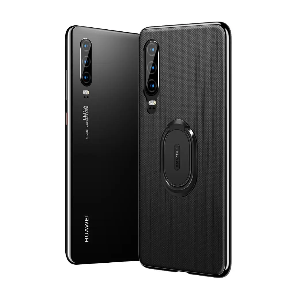 For Huawei P30 Lite Case Cover Luxury Leather Magnetic Ring Stand Holder Phone Nova 4e Back Coque |