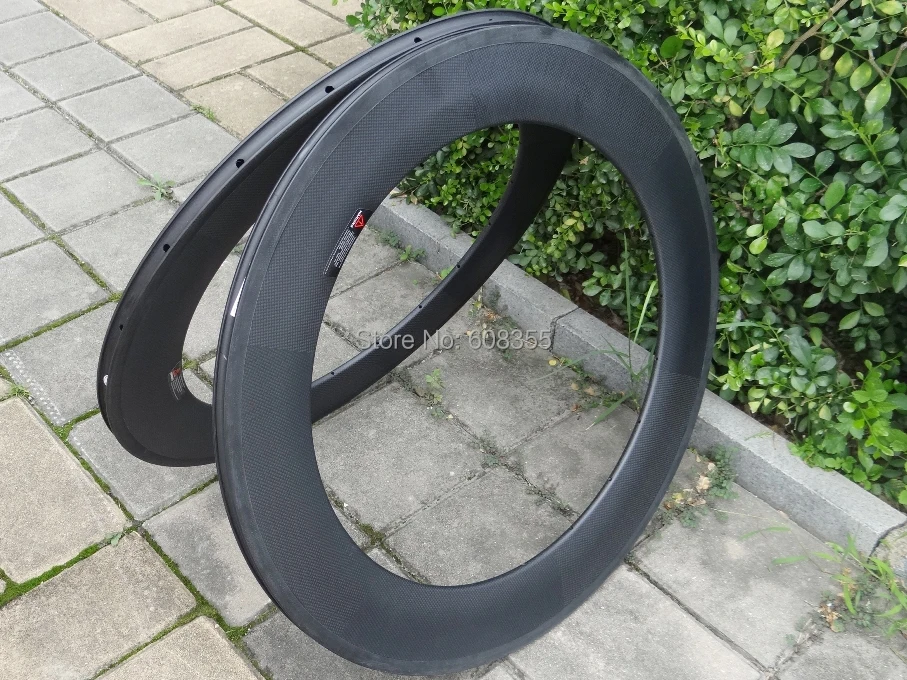 FLX-RIM-C08: углеродный матовый велосипедный дорожный велосипед 700C Clincher обод колеса 88