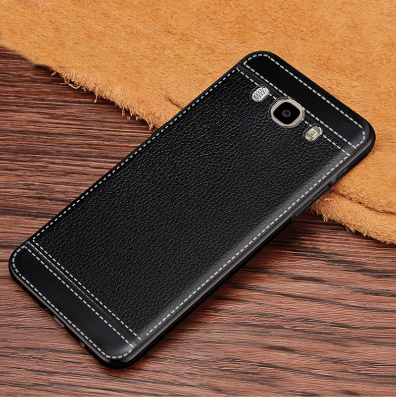 Чехол для Galaxy J7 с текстурой под кожу Мягкий ТПУ чехол для Samsung Galaxy J7 j710 J710FN J710F J710M J710Y J710G