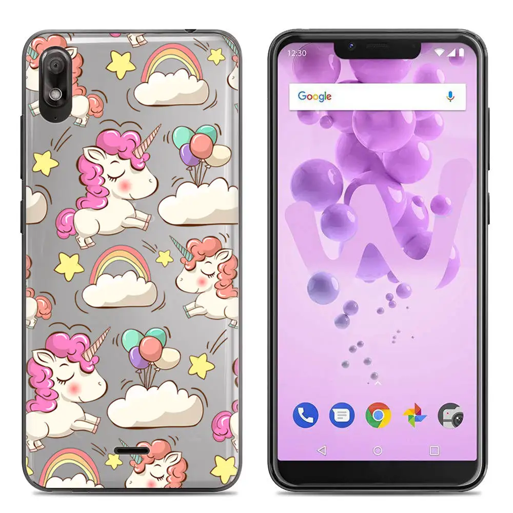 7 Мягкий силиконовый чехол для телефона чехол для Wiko View 2 Go 5,93 дюймов TPU модный цветной узор окрашенный прозрачный чехол - Цвет: 7