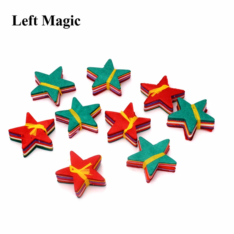 9 шт./пакет Coloreful звезда Бумага Снежинка волшебную уловку метель снег Магия Опора